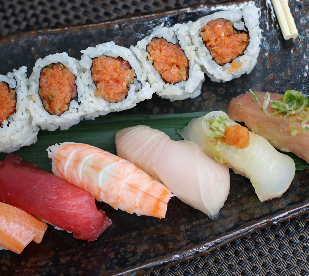 A picture of sushi taken by a professional food photographer