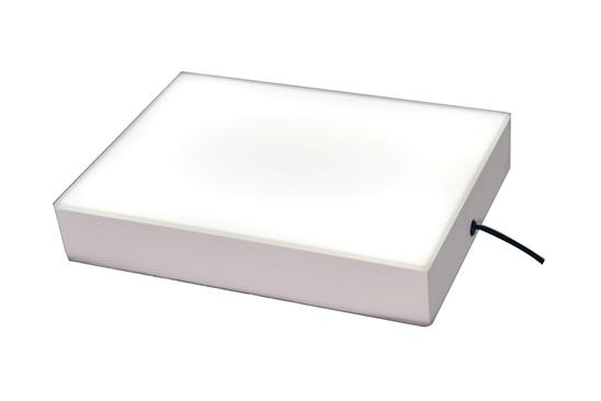 An artist's lightbox used by professiona food photographers