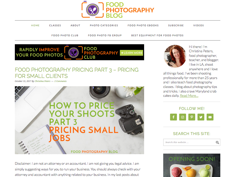 The Food Photography Blog