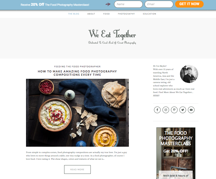 We Eat Together, one of the best food photography blogs