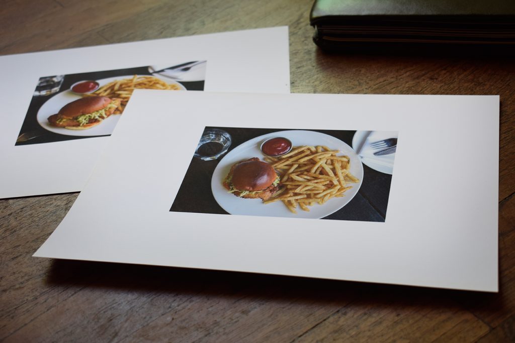 Editing a food photography portfolio