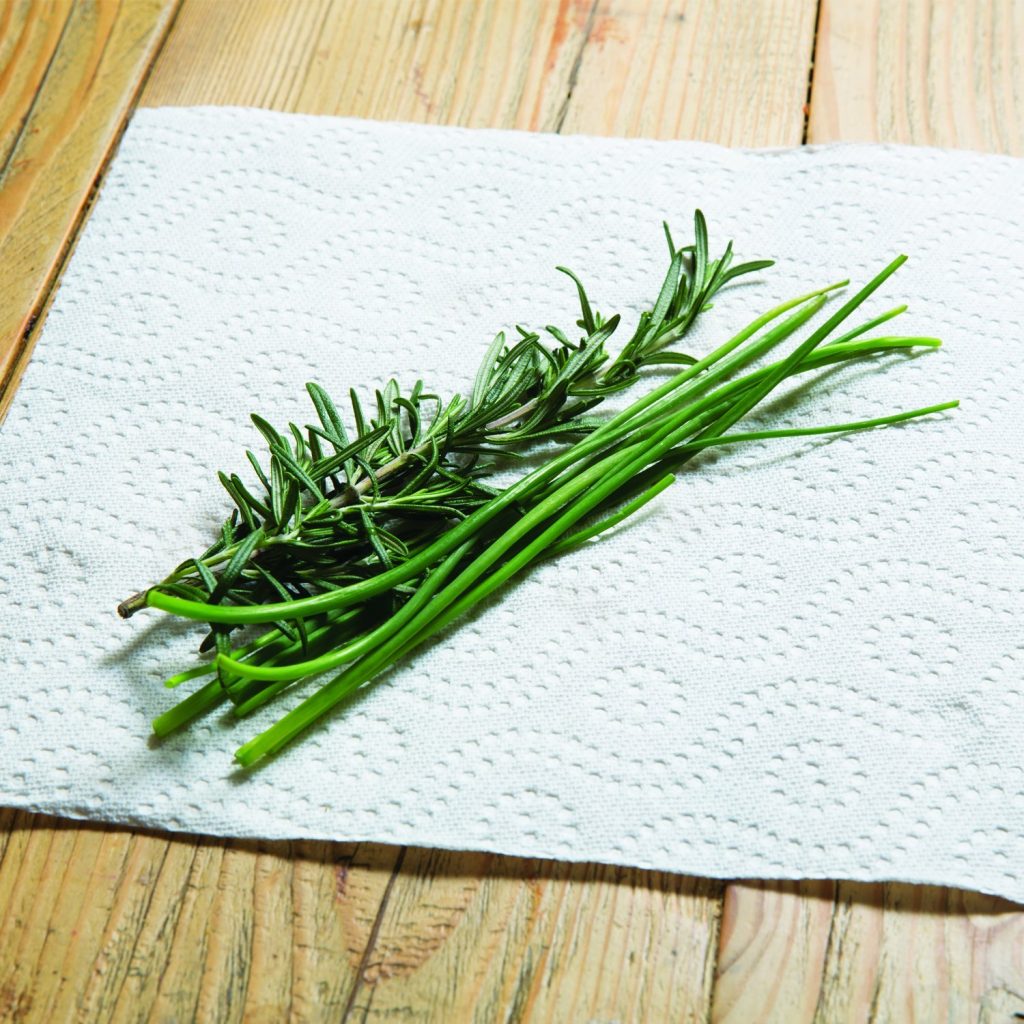 Paper towels are important food photography styling equipment