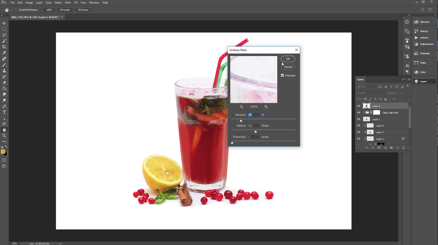 food photo retouching tutorial