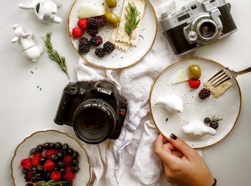 Probably not the best camera for food photography seen on a table